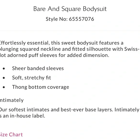 Intimately by Free People Bare and Square Bodysuit - Picture 8 of 8